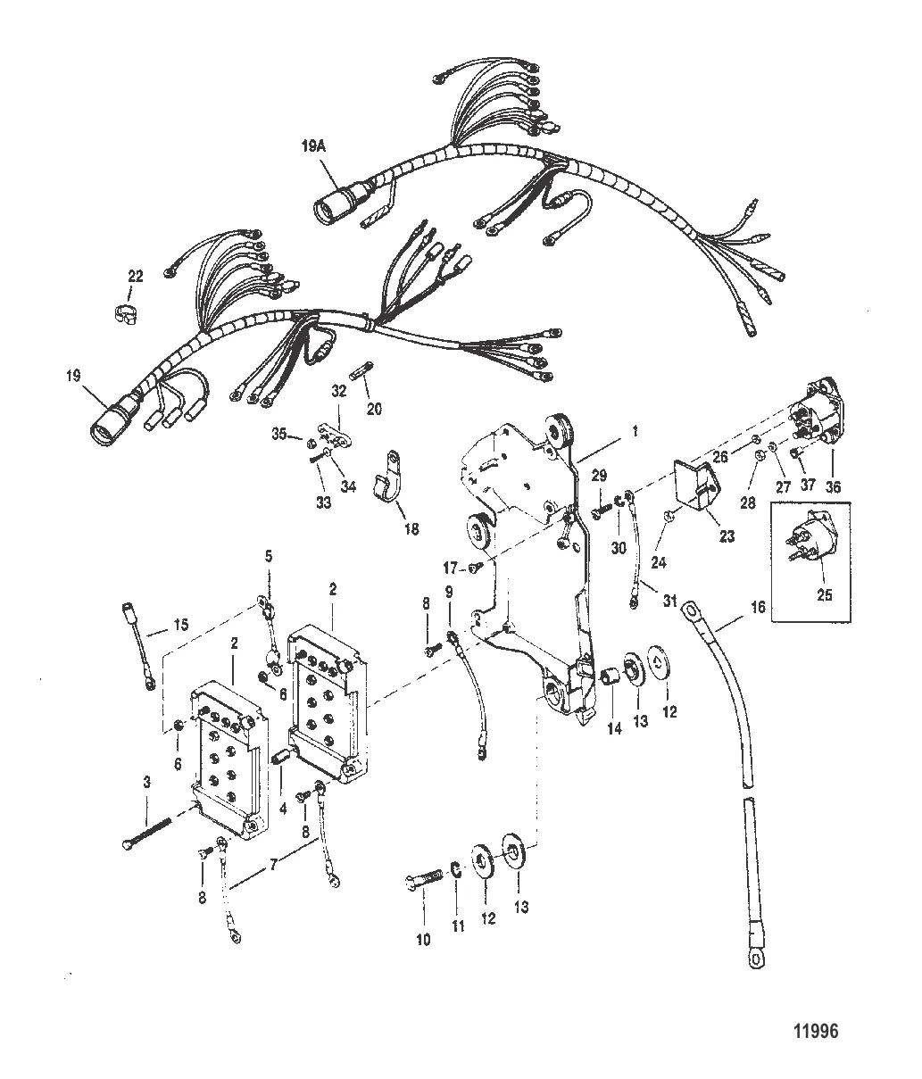 Электропроводка/электромагнит стартера