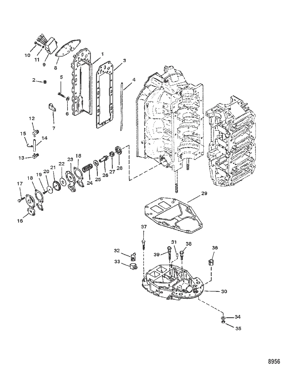 Отделитель выхлопа и пластина выхлопа
