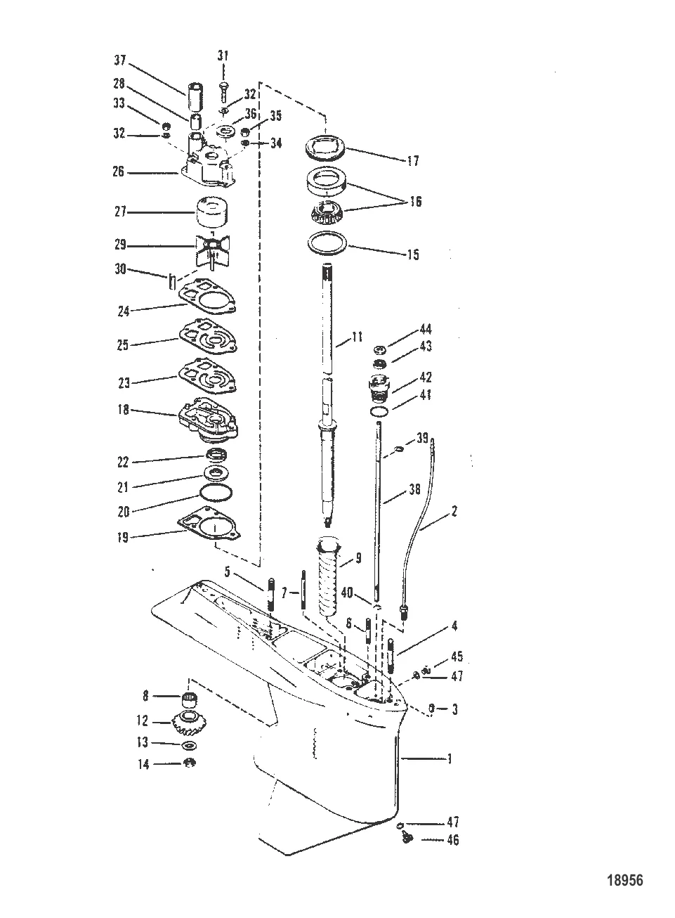 КАРТЕР РЕДУКТОРА (ВЕДУЩИЙ ВАЛ)(2.0:1)