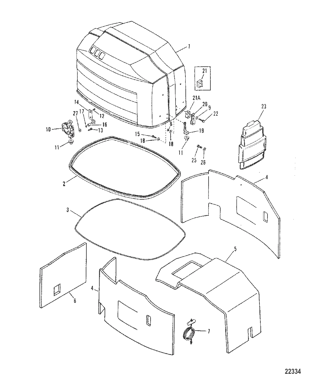 ВЕРХНИЙ КОЖУХ И ПЕРЕДНЯЯ НАКЛАДКА