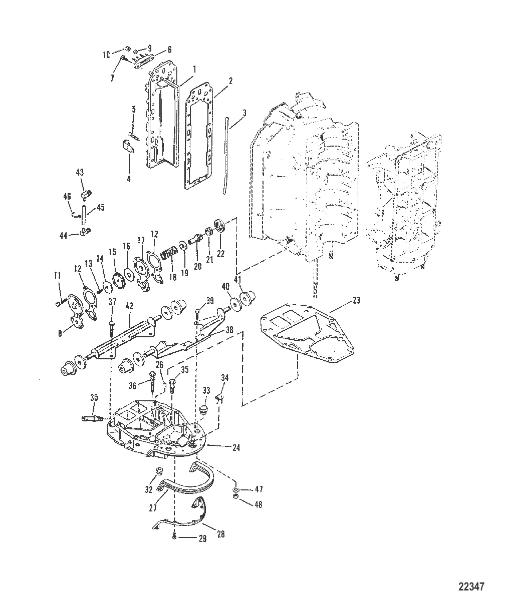ВЫХЛОПНОЙ КОЛЛЕКТОР И ПЛАСТИНА ВЫХЛОПА