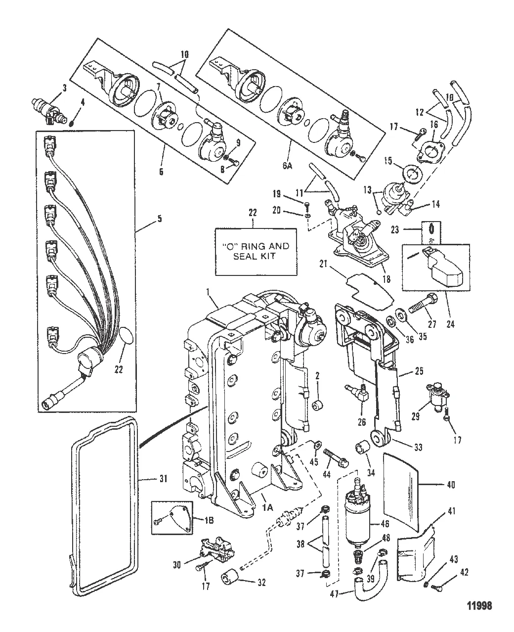 Система контроля топлива (Перечень деталей)