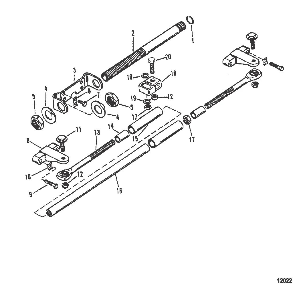 Комплект удлинителя сдвоенного двигателя