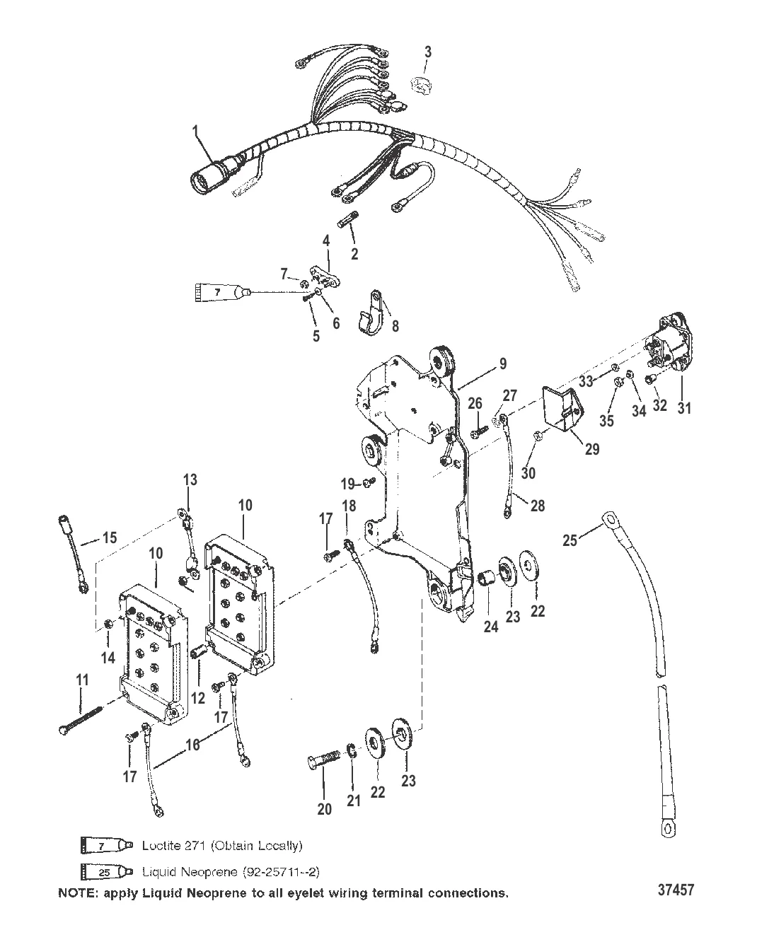 ЭЛЕКТРОПРОВОДКА/ЭЛЕКТРОМАГНИТ СТАРТЕРА