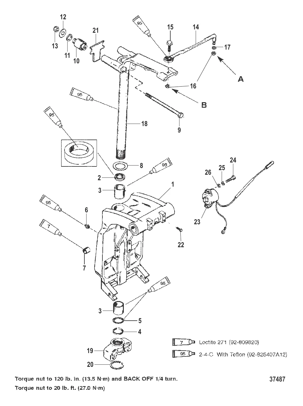 ШАРНИРНЫЙ КРОНШТЕЙН И РЫЧАГ РУЛЕВОГО МЕХАНИЗМА