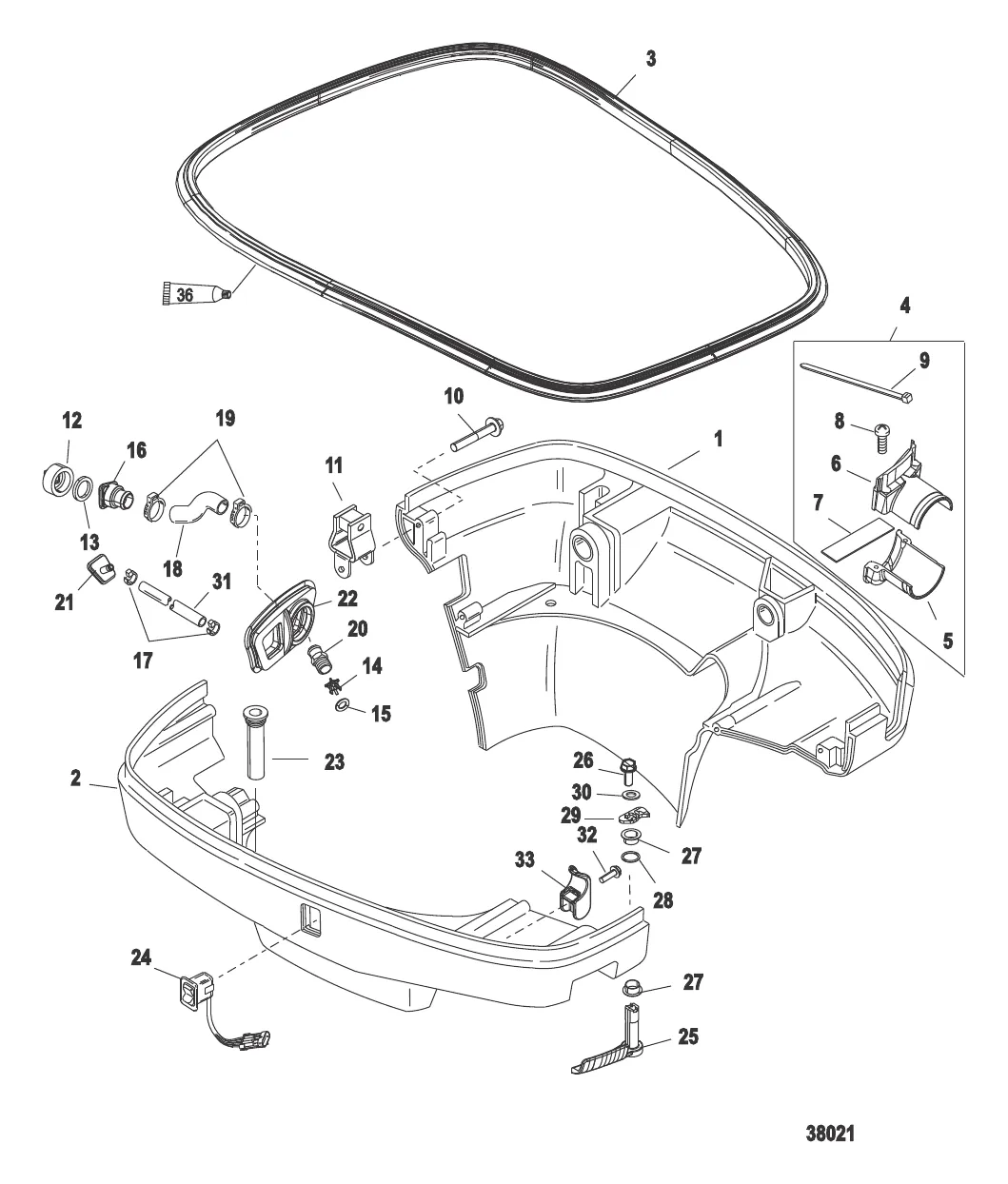 Нижний кожух