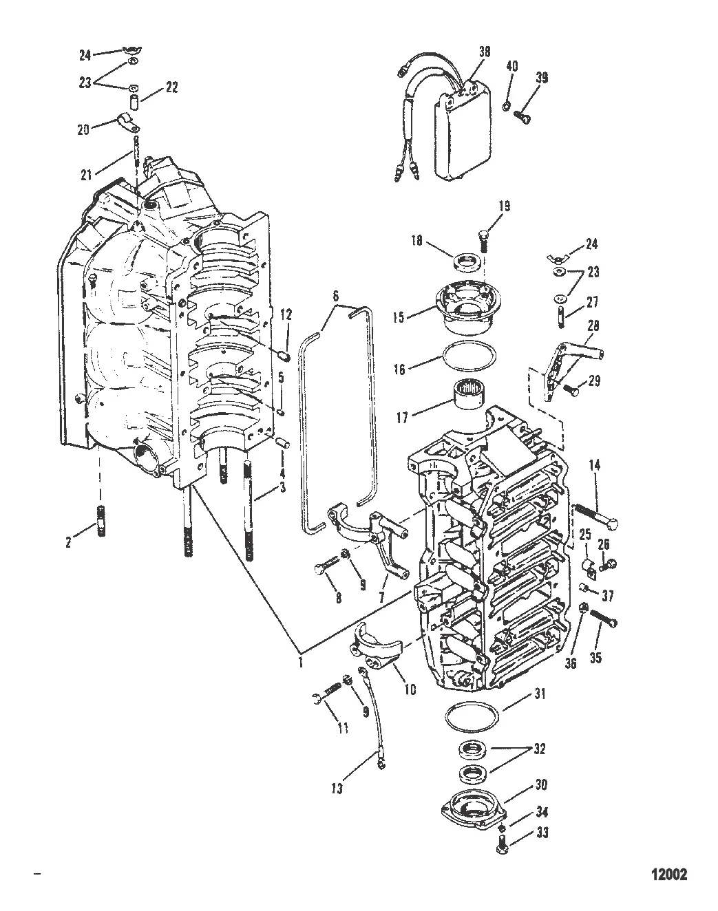 Блок цилиндров и колпачки