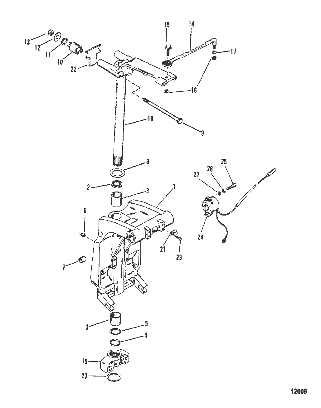 Шарнирный кронштейн и рычаг рулевого механизма
