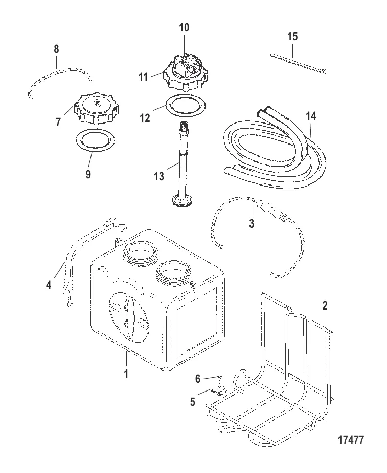 Комплект резервуара – выносная масляная система (15943A1)