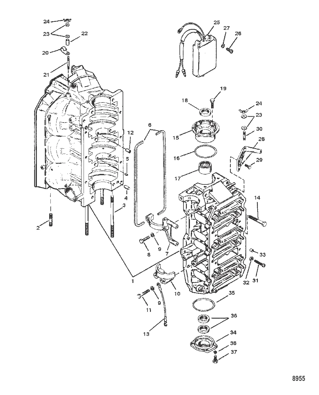 Блок цилиндров и колпачки