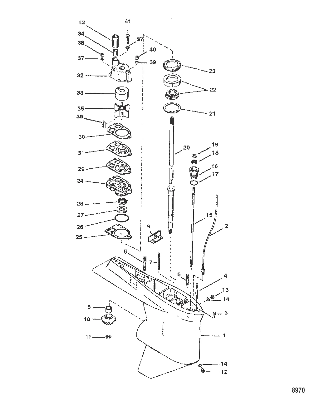 Картер редуктора (Ведущий вал)(1.78:1)
