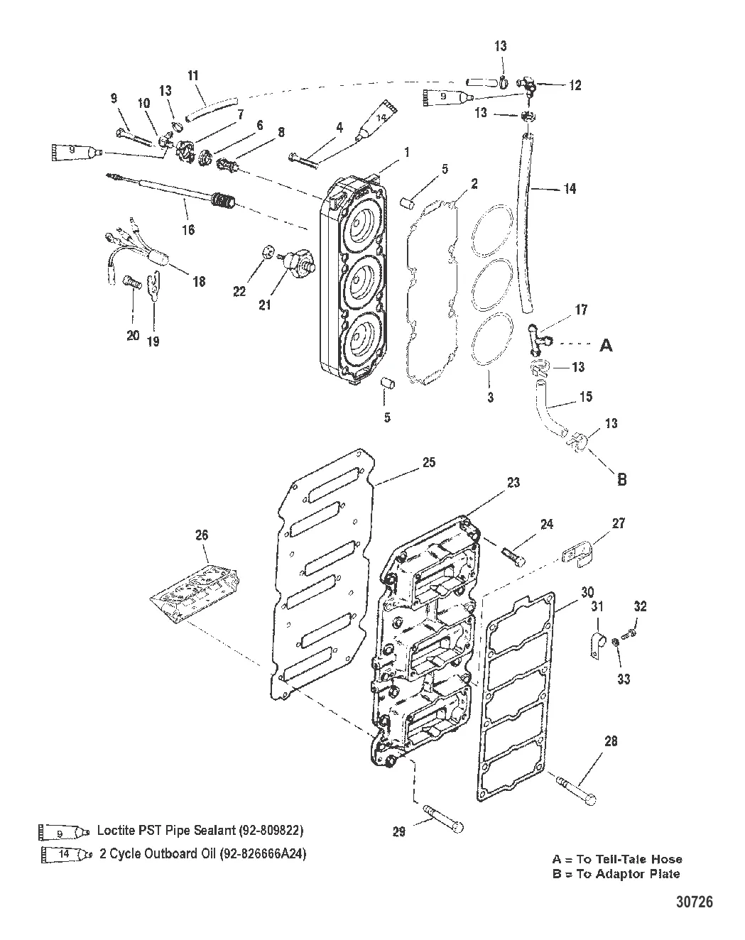 БЛОК С ПЛАСТИНЧАТЫМИ КЛАПАНАМИ И ГОЛОВКА ЦИЛИНДРА