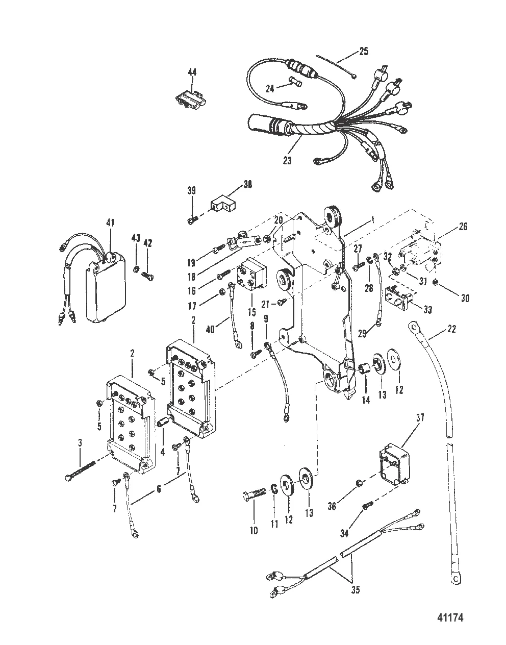 ЭЛЕКТРОПРОВОДКА, ЭЛЕКТРОМАГНИТ СТАРТЕРА И ВЫПРЯМИТЕЛЬ