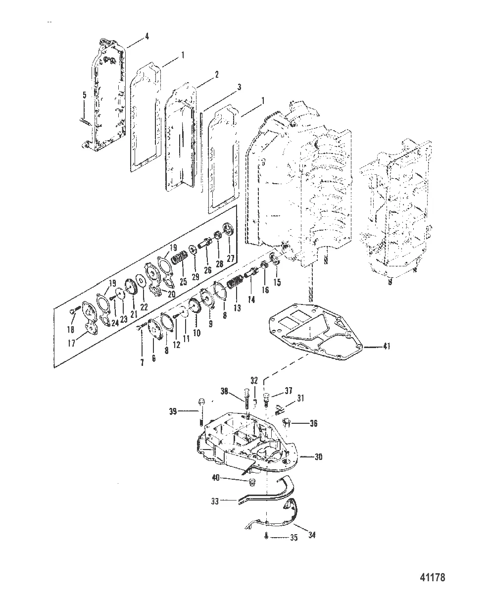 ВЫХЛОПНОЙ КОЛЛЕКТОР И ПЛАСТИНА ВЫХЛОПА