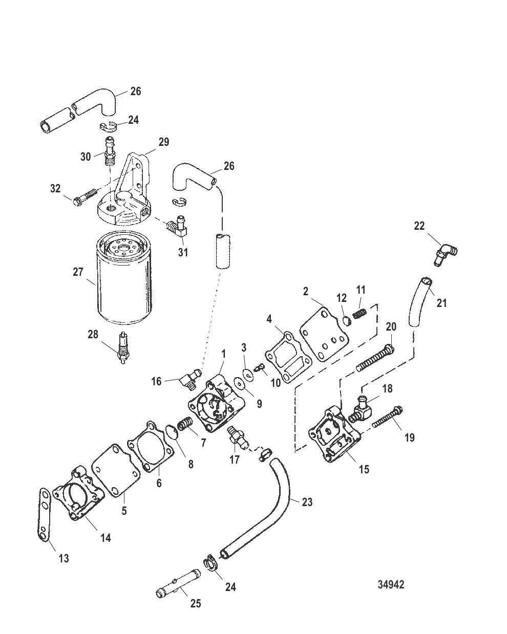 Топливный насос и топливный фильтр