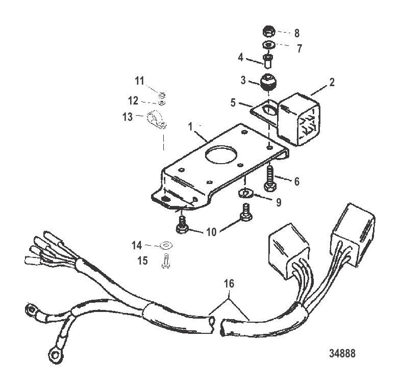 Пластина электромагнита дифферента