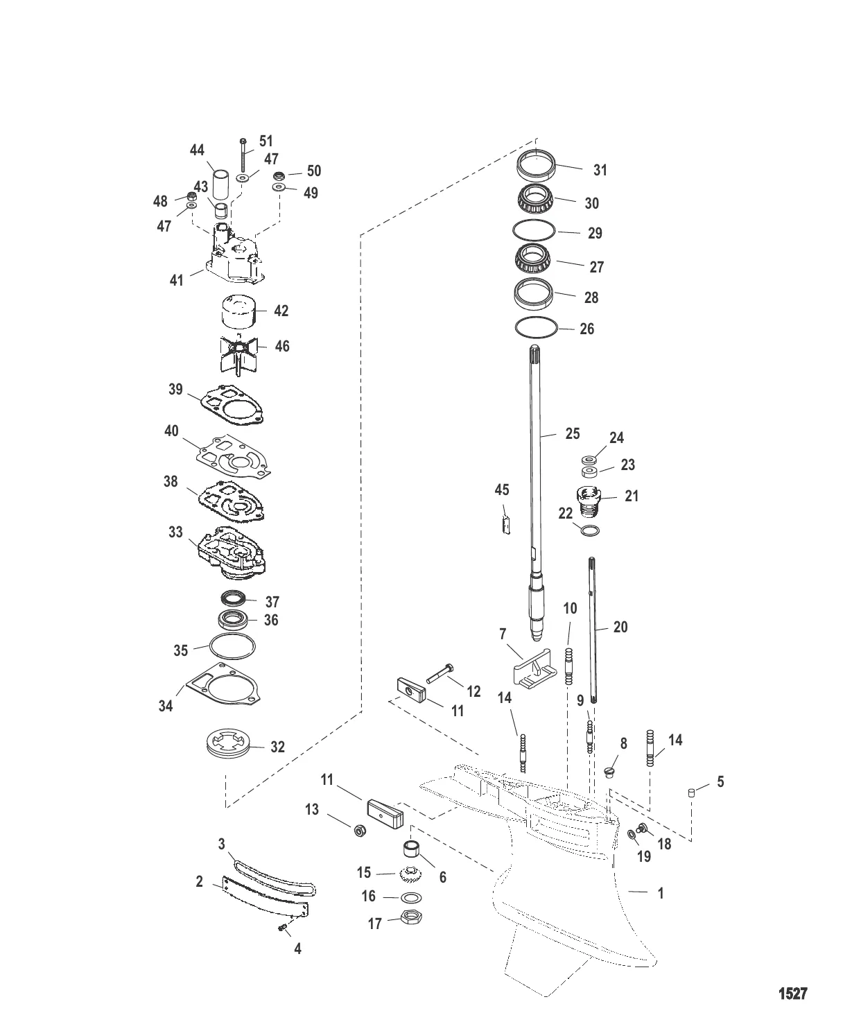 Картер редуктора Ведущий вал – стандартное вращение/противовращение, SportMaster