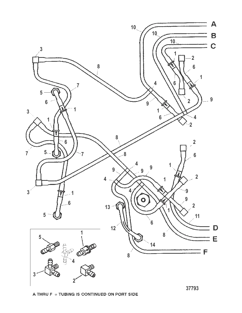СЛИВНАЯ СИСТЕМА (ПРАВЫЙ БОРТ)(С/Н ОТ 0G438000 ДО 0G485988)