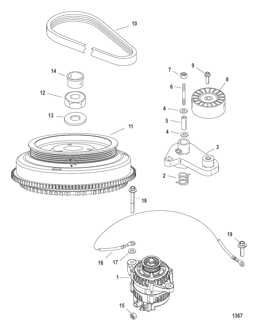 Маховик/генератор