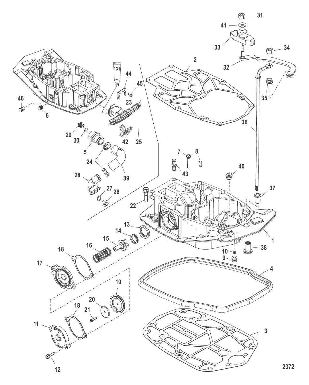 Пластина выхлопа