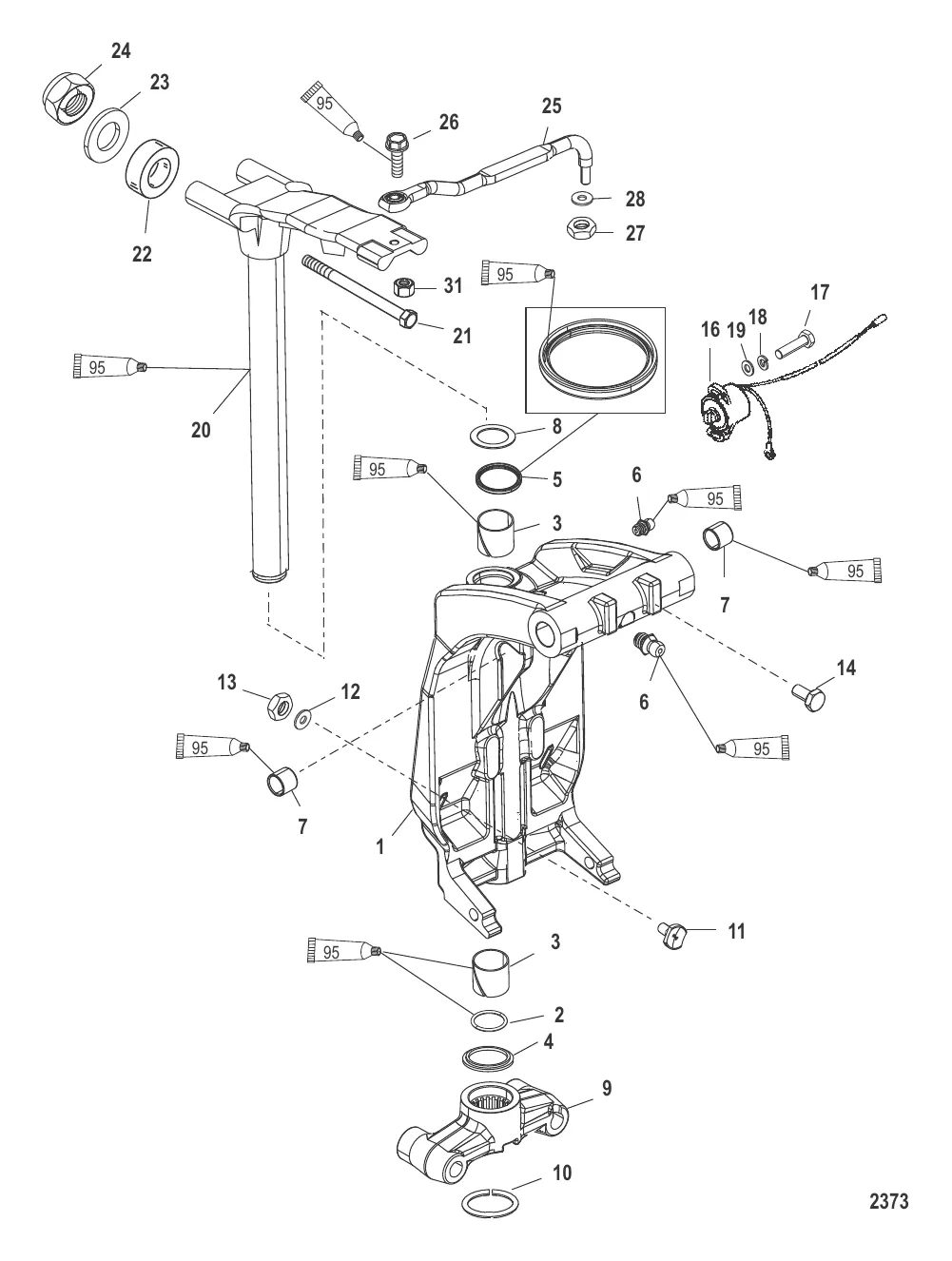Шарнирный кронштейн и рычаг рулевого механизма