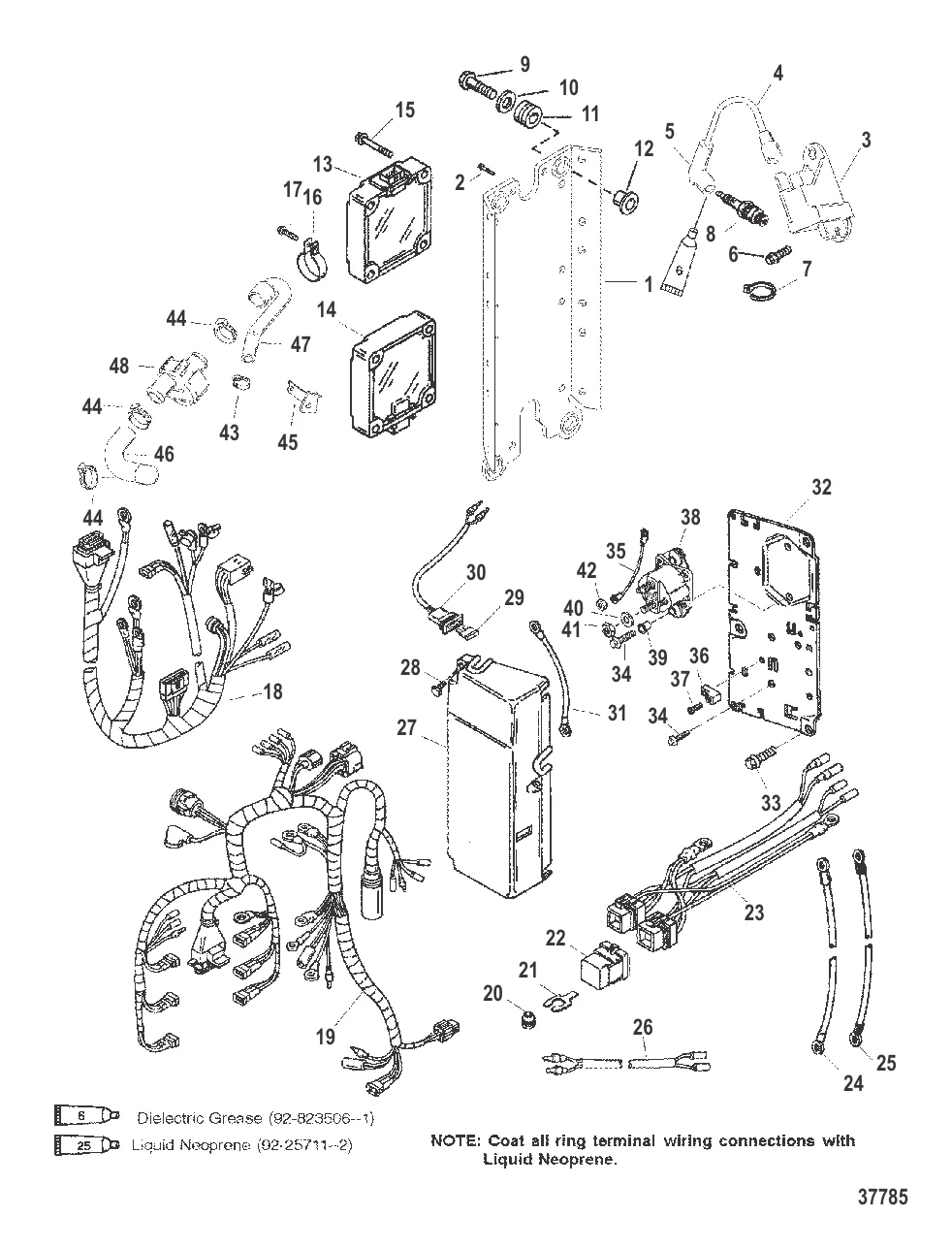 ЭЛЕКТРИЧЕСКИЕ КОМПОНЕНТЫ (С/Н 0G303046 И ВЫШЕ)