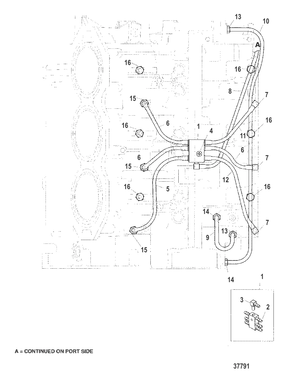 СЛИВНАЯ СИСТЕМА (ПРАВЫЙ БОРТ) (С/Н 0G437999 И НИЖЕ)