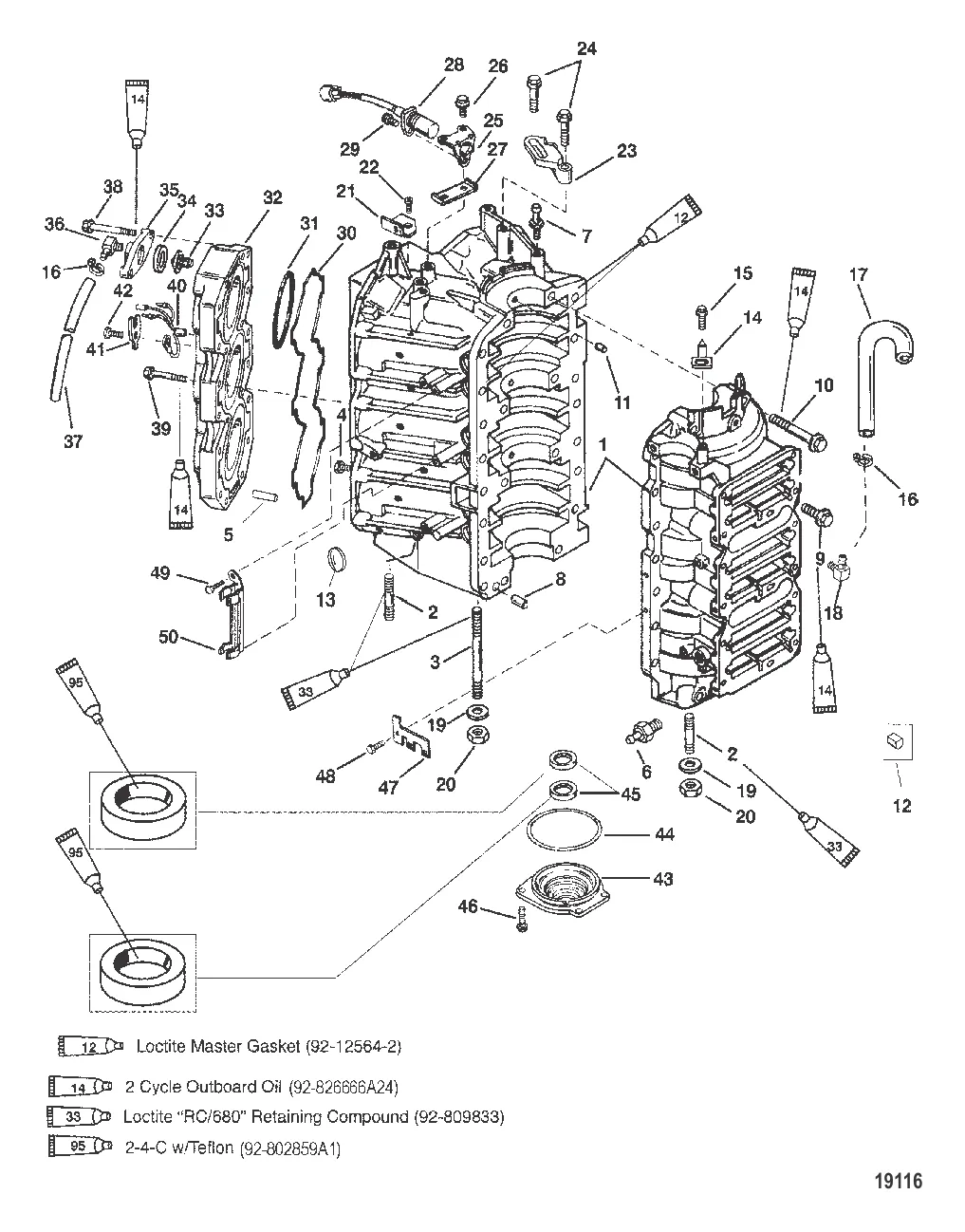 Блок цилиндров и колпачки