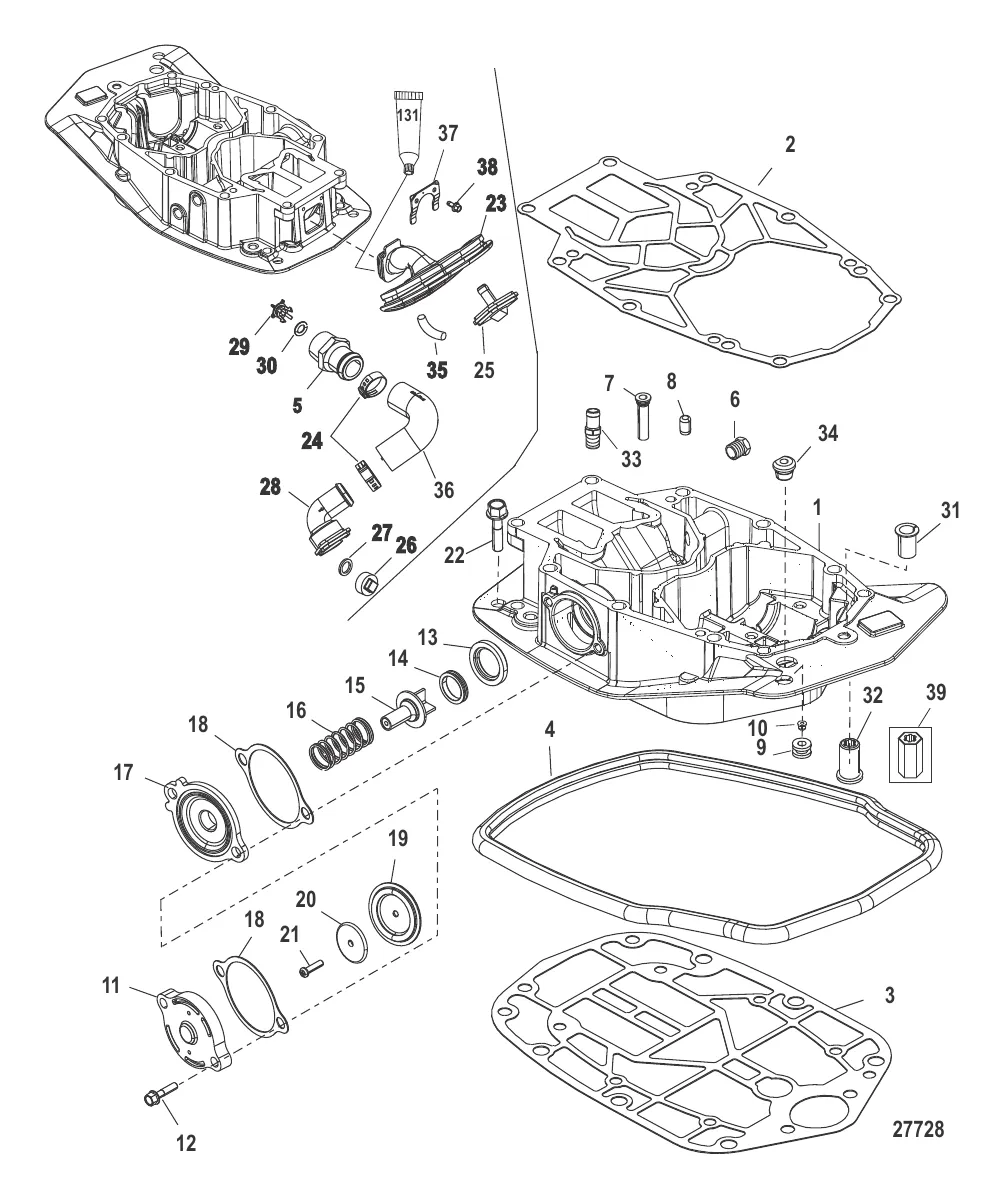 Пластина выхлопа