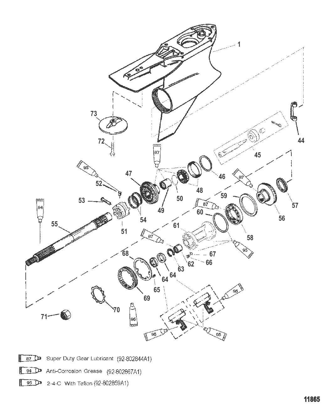 Картер редуктора Вал гребного винта – стандартный, Sportmaster
