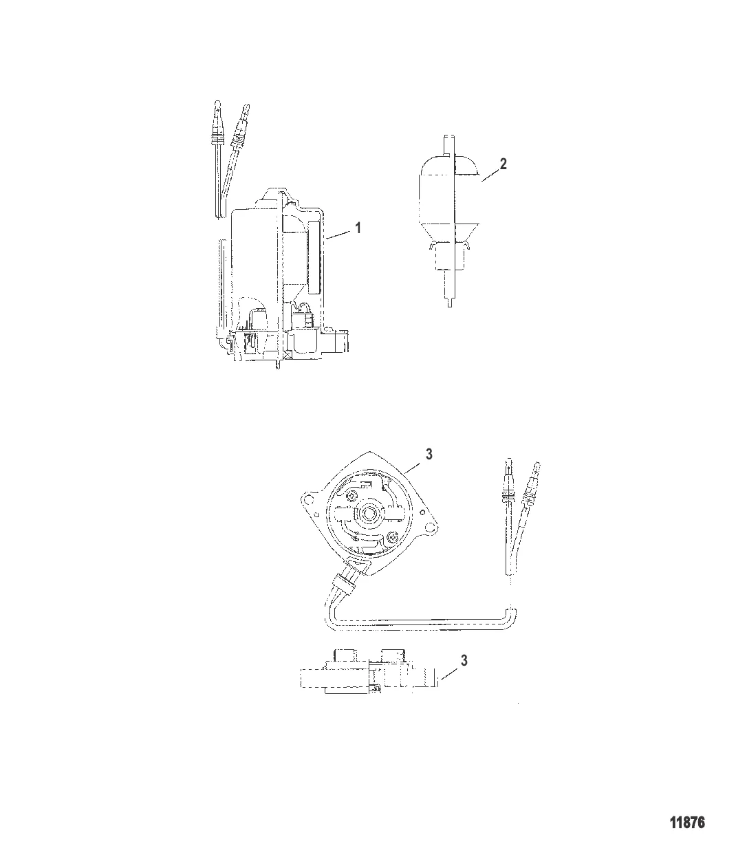 Электродвигатель усилителя дифферента (Съемный корпус насоса)