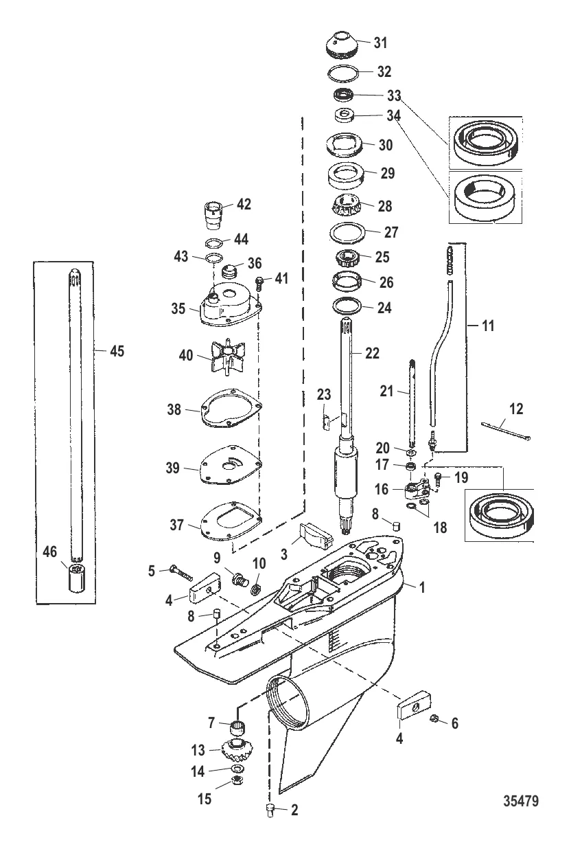 Картер редуктора Ведущий вал – стандартное вращение, TorqueMaster