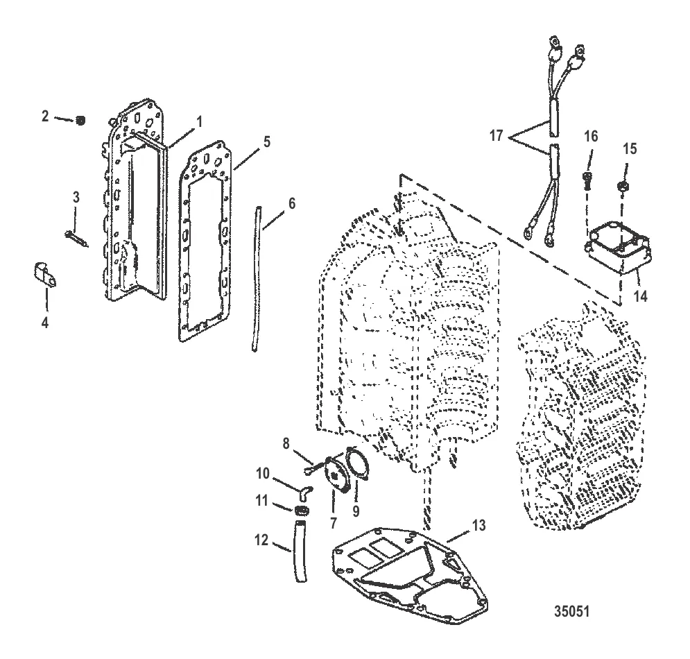 Пластина выхлопа