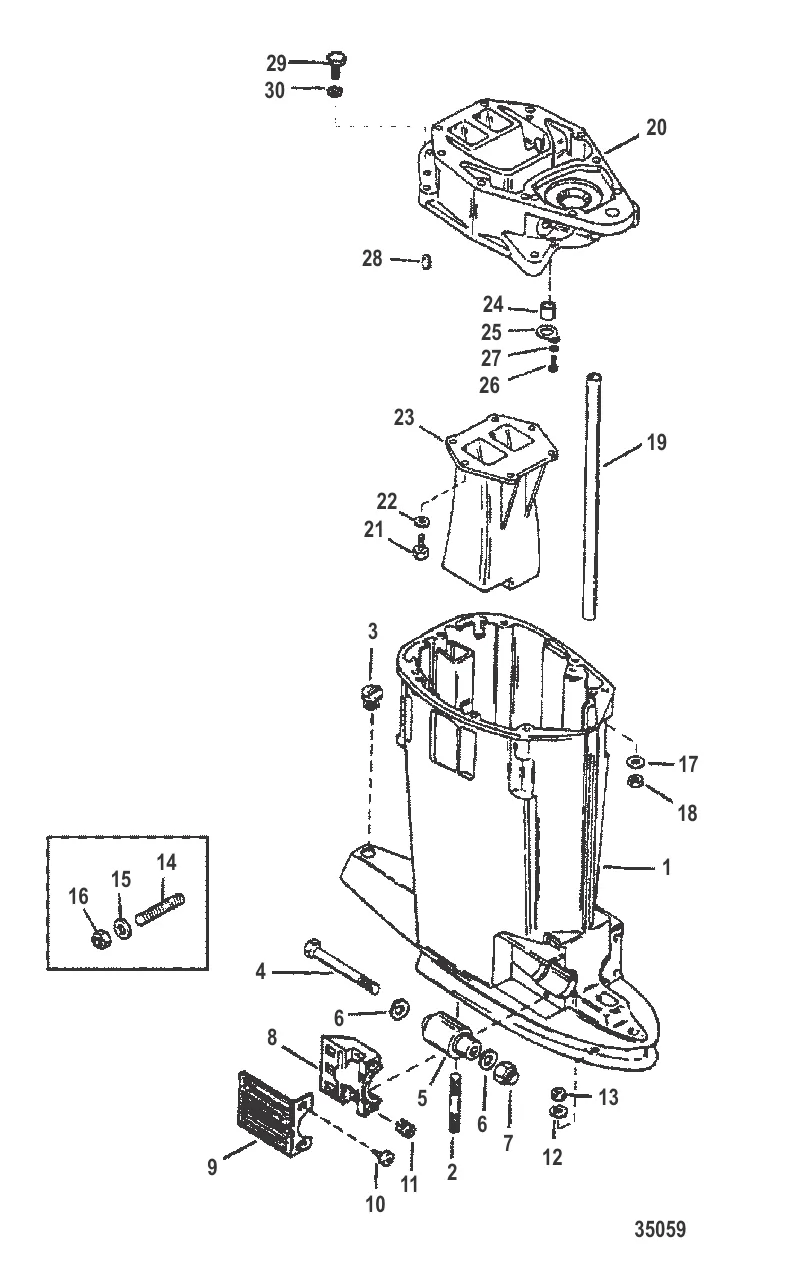 Корпус ведущего вала Длинный/сверхдлинный, стандартный