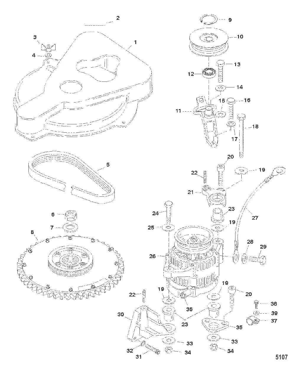 Маховик и генератор