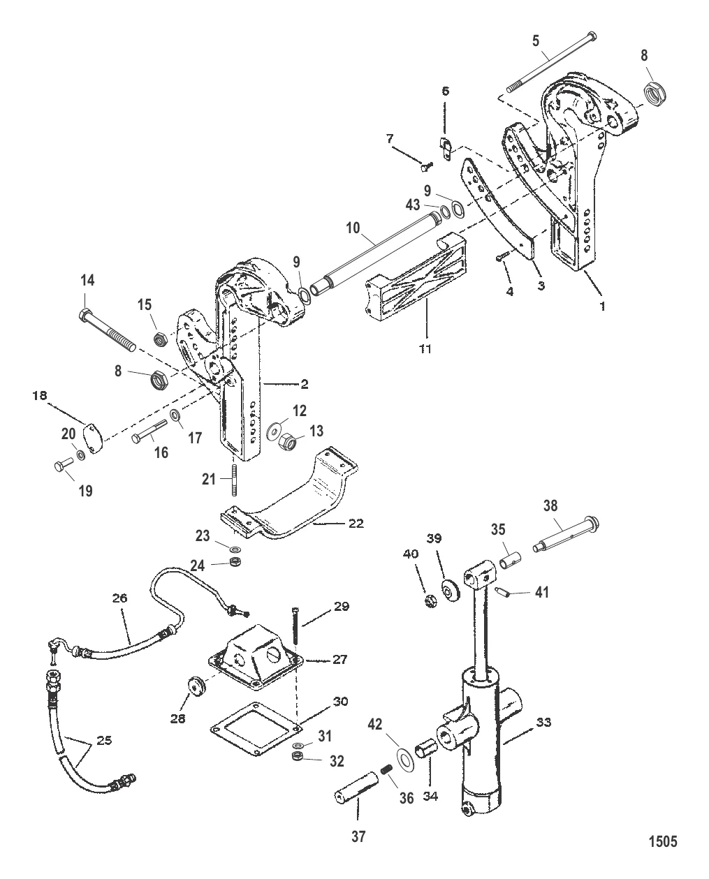 Транцевые кронштейны