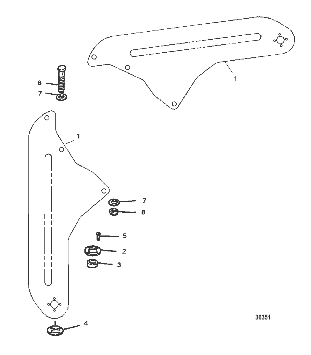 ПЛАСТИНА РУЛЕВОГО МЕХАНИЗМА