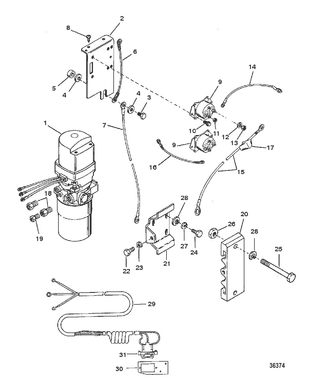 КОМПЛЕКТ ГИДРАВЛИЧЕСКОГО НАСОСА СИСТЕМЫ ДИФФЕРЕНТА