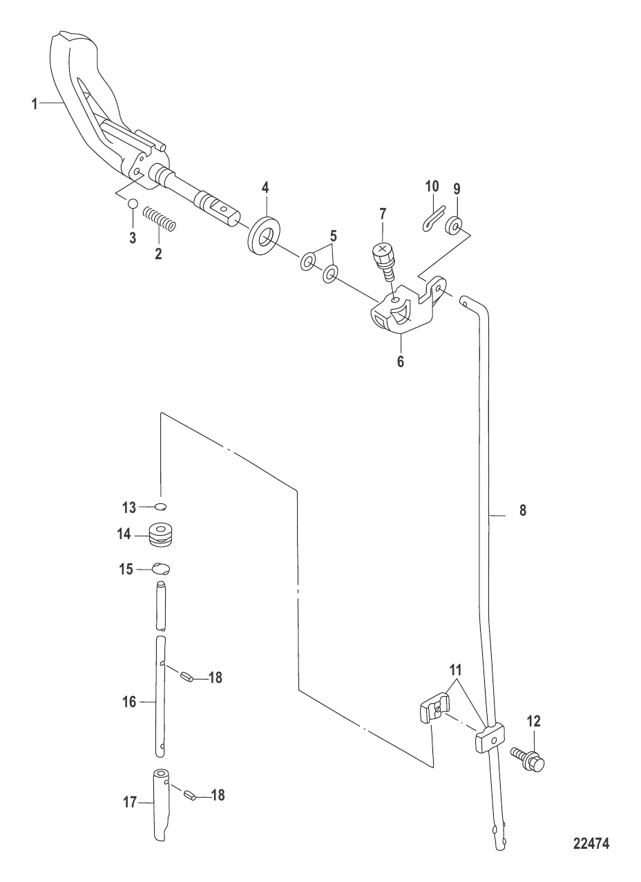 Тяга механизма переключения передач