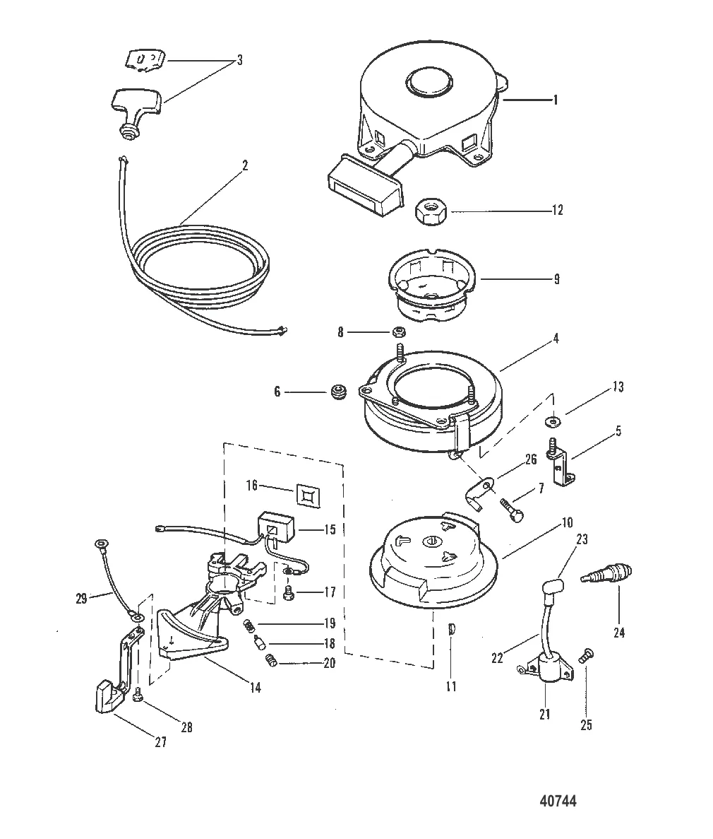 РУЧНОЙ СТАРТЕР И МАХОВИК