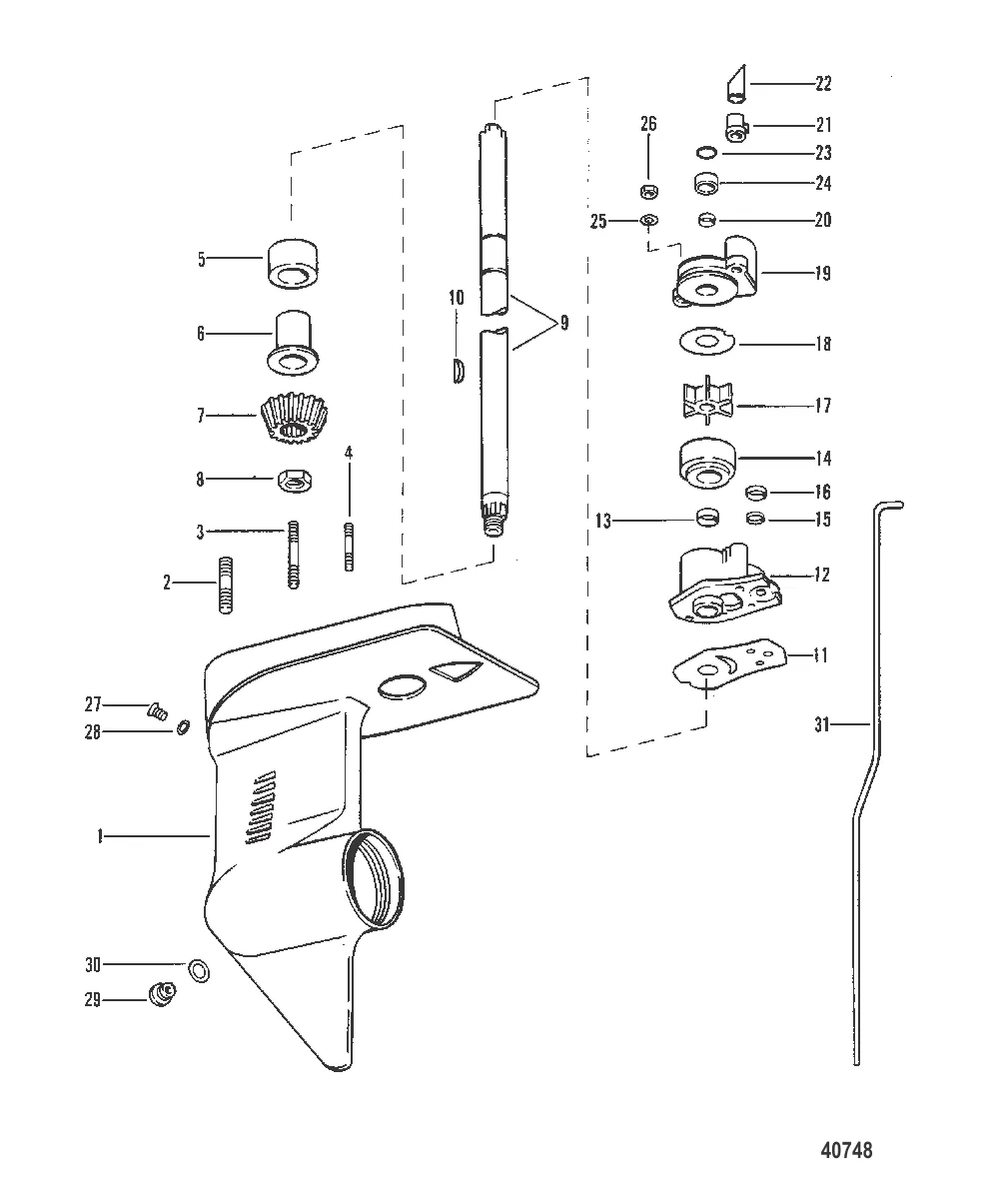 КАРТЕР РЕДУКТОРА (ВЕДУЩИЙ ВАЛ)