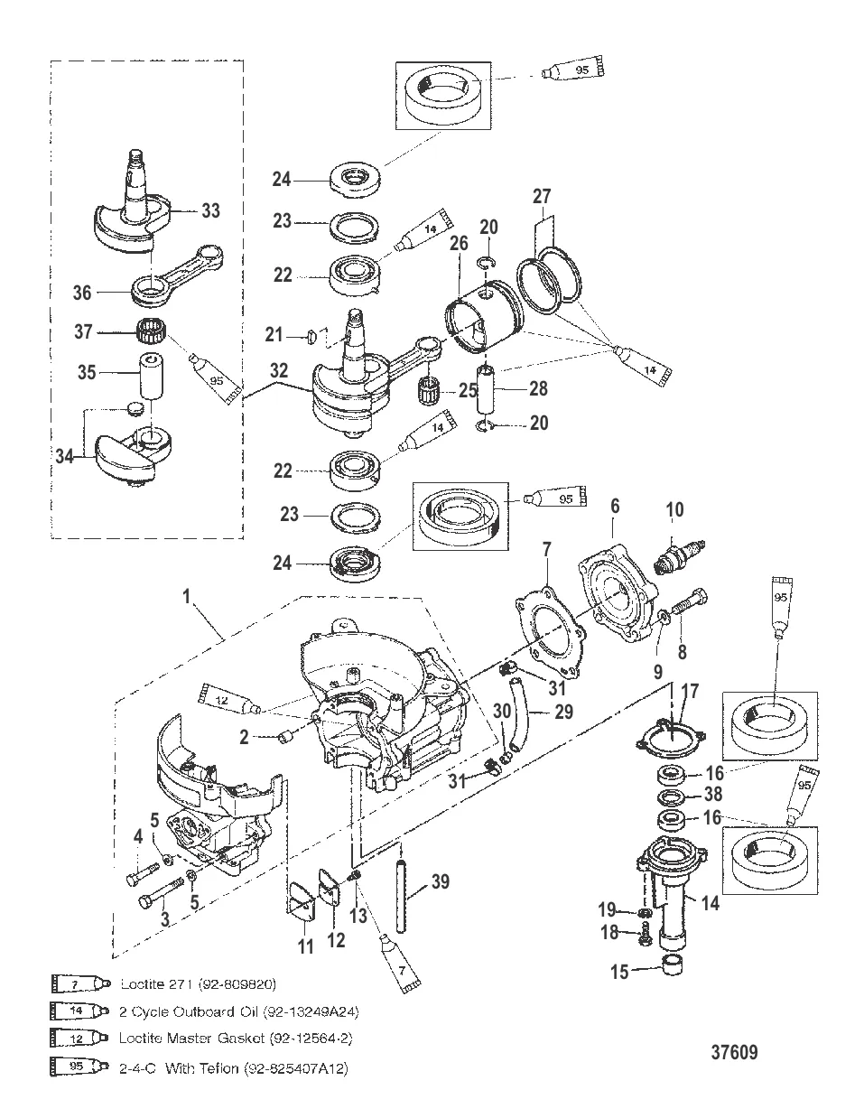 БЛОК ЦИЛИНДРОВ/КОЛЕНЧАТЫЙ ВАЛ/ПОРШЕНЬ
