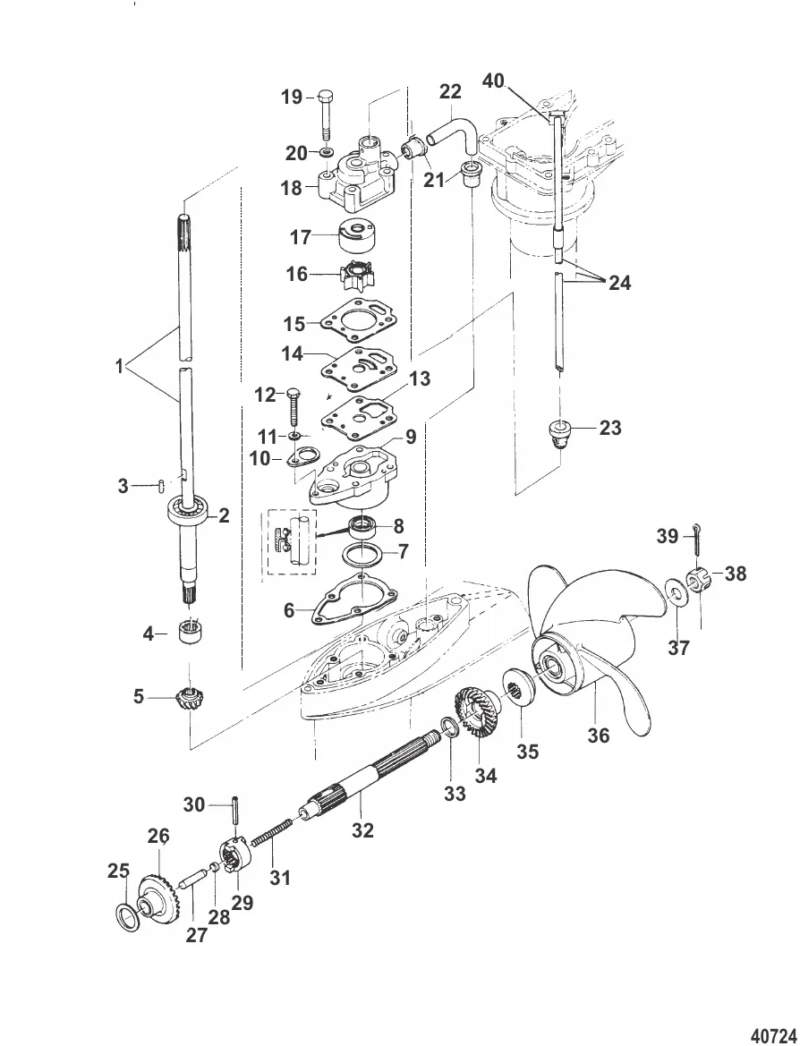 КОМПОНЕНТЫ КАРТЕРА РЕДУКТОРА