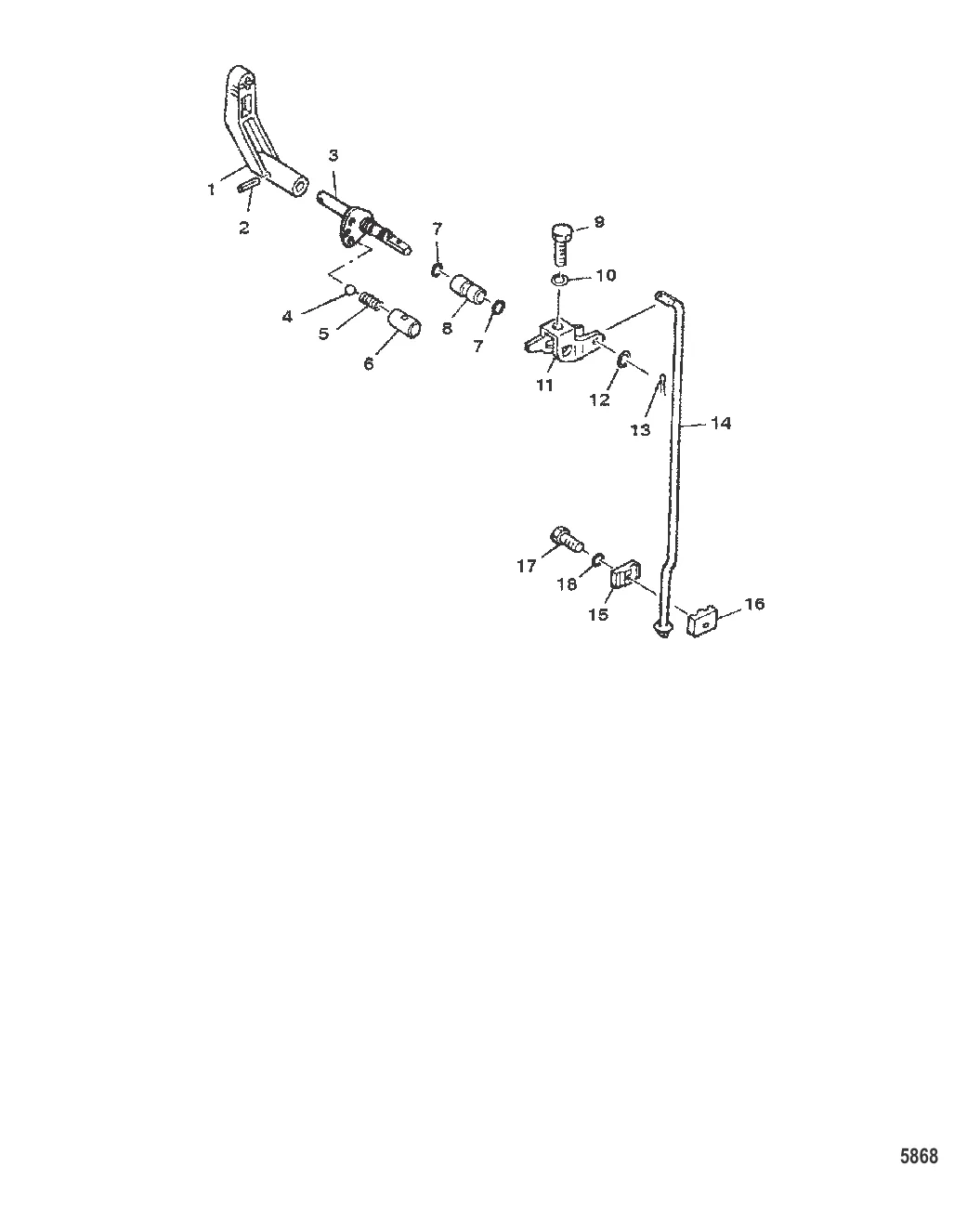 ТЯГА МЕХАНИЗМА ПЕРЕКЛЮЧЕНИЯ ПЕРЕДАЧ