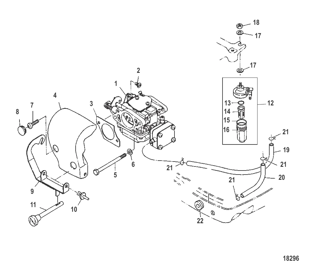Шумопоглотитель и топливопроводы