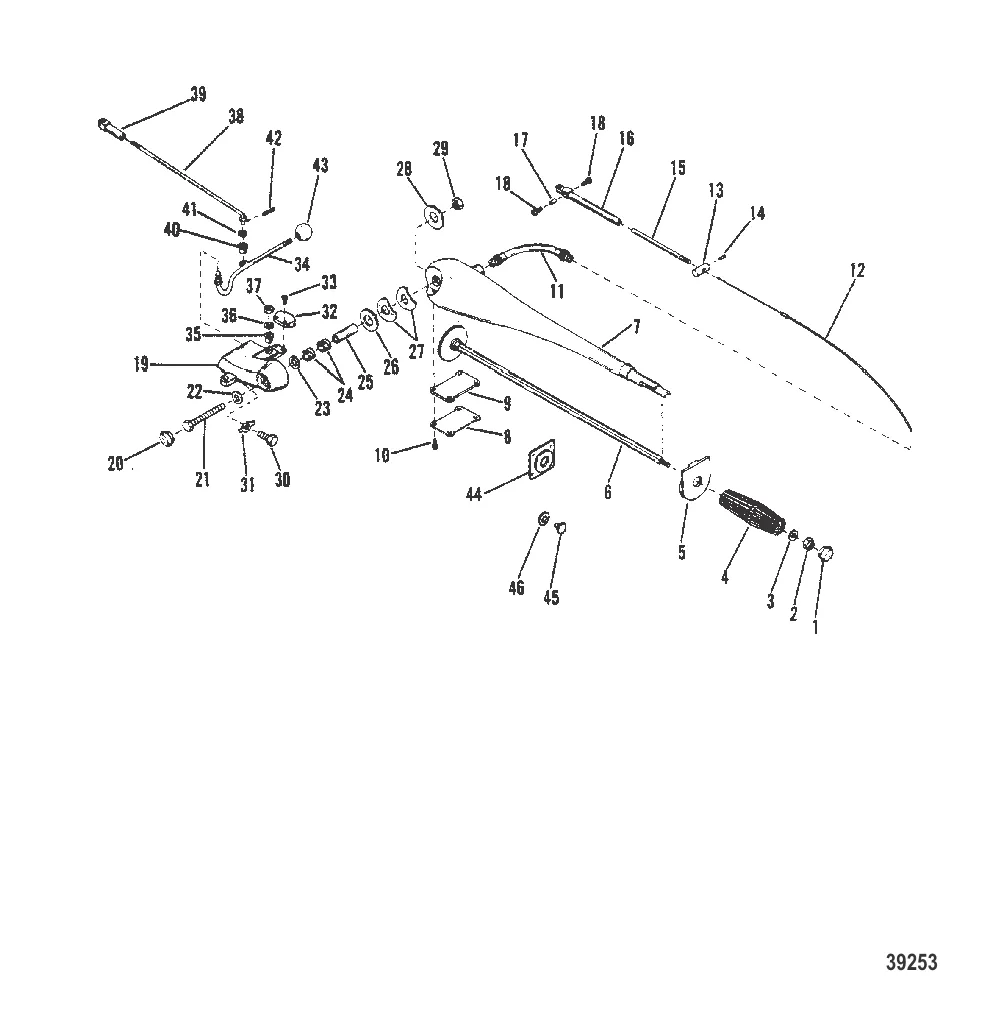 РУКОЯТКА РУЛЕВОГО МЕХАНИЗМА В СБОРЕ