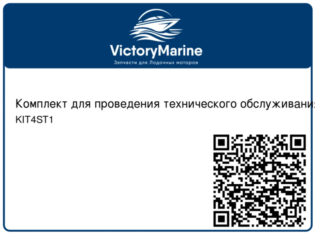 Комплект для проведения технического обслуживания четырехтактного мотора Mercury F 2.5/3.5