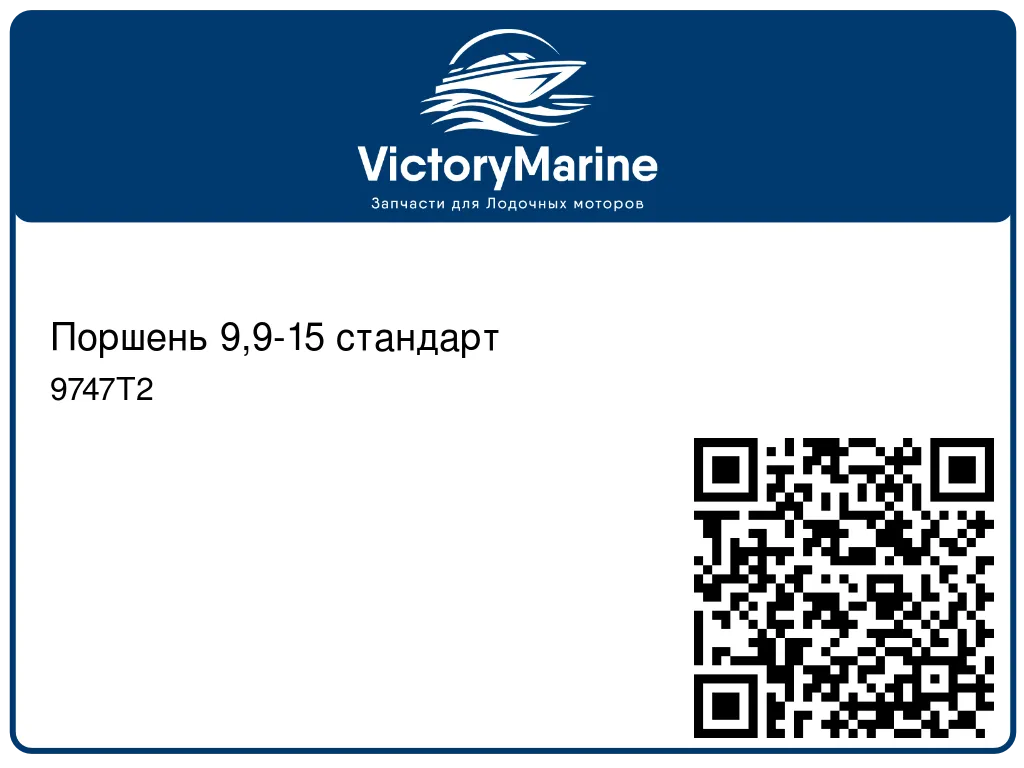 Поршень 9,9-15 стандарт 9747T2