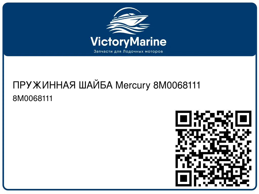 ПРУЖИННАЯ ШАЙБА Mercury 8M0068111