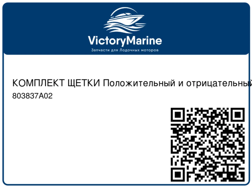 КОМПЛЕКТ ЩЕТКИ Положительный и отрицательный Mercury